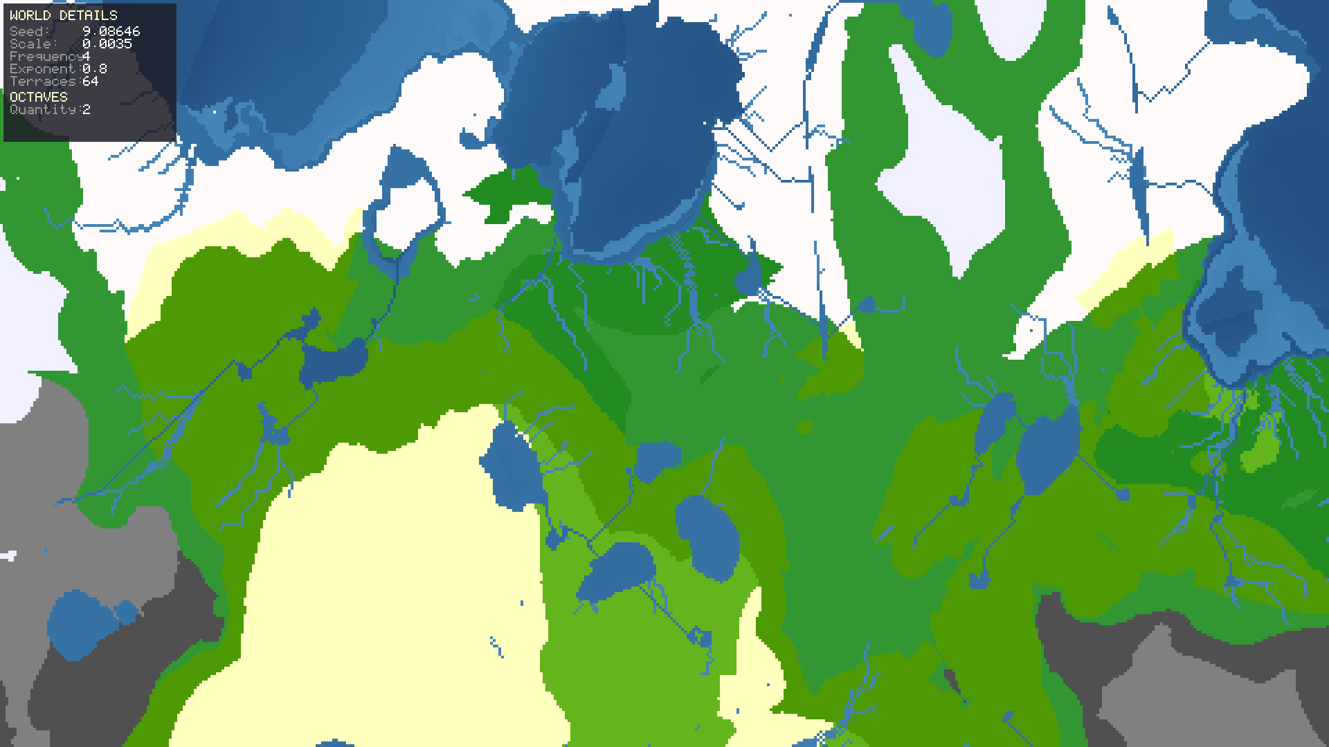 EcoSim world map