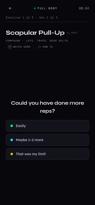 Effort feedback